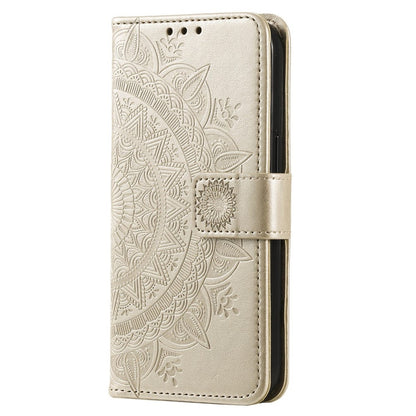 Hülle für Samsung Galaxy S23 Handyhülle Flip Case Cover Etui Mandala Gold