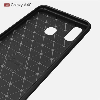 Hülle für Samsung Galaxy A40 Handyhülle Schutzhülle Silikon Case Carbon Farben