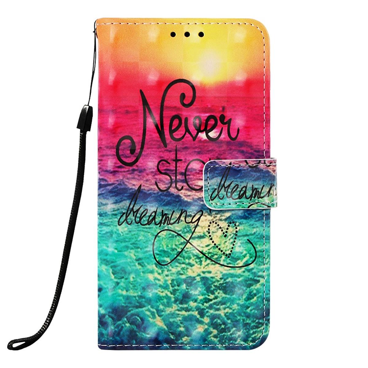 Hülle für Samsung Galaxy A40 Handyhülle Schutztasche Cover Case Motiv Never stop