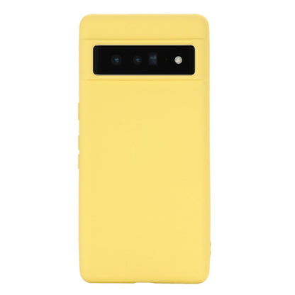 Hülle für Google Pixel 7 Handyhülle Silikon Case Cover Bumper Handy Matt Gelb