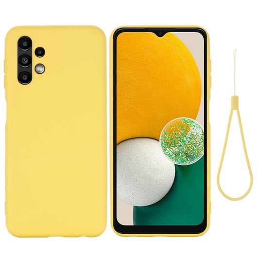 Hülle für Samsung Galaxy A13 4G Handyhülle Silikon Case Cover Bumper Matt Gelb