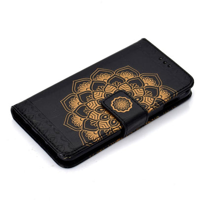 Hülle für Samsung Galaxy S10e Handyhülle Flip Case Cover Mandala (schwarz) Schwarz