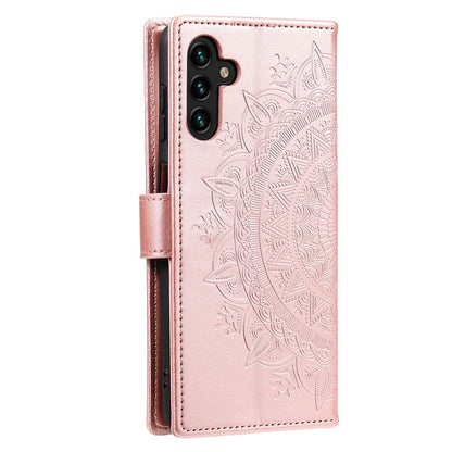 Hülle für Samsung Galaxy A54 5G Handyhülle Flip Case Cover Etui Mandala Rosegold