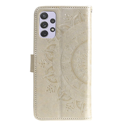 Hülle für Samsung Galaxy A73 5G Handyhülle Flip Case Cover Tasche Mandala Gold