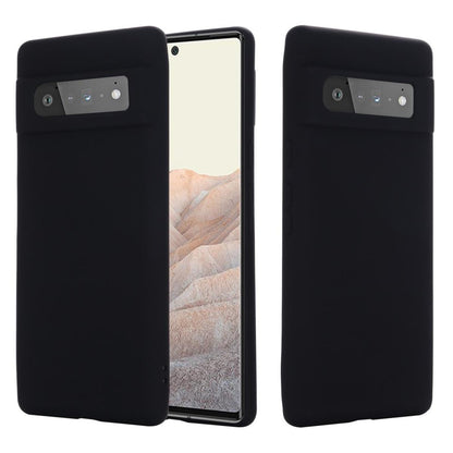 Hülle für Google Pixel 6 Pro Handyhülle Silikon Case Cover Bumper Matt Schwarz