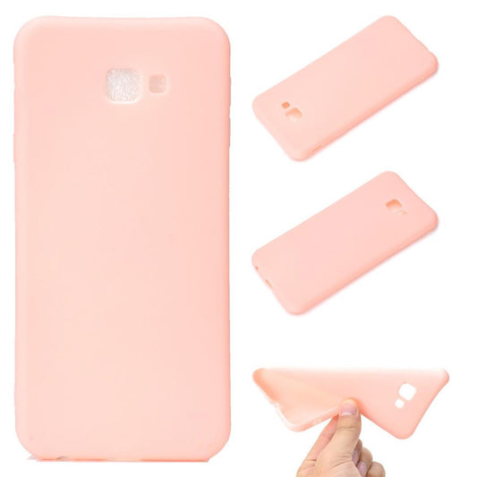 Hülle für Samsung Galaxy J4+ Handy Cover Silikon Case Tasche Bumper Matt Rosa