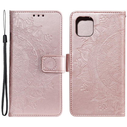 Hülle für Apple iPhone 13 Pro Max Handyhülle Flip Case Cover Mandala Rosegold