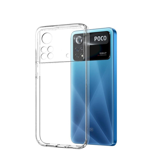 Hülle für Xiaomi Poco X4 Pro 5G Handyhülle Silikon Cover Bumper Softcase Klar