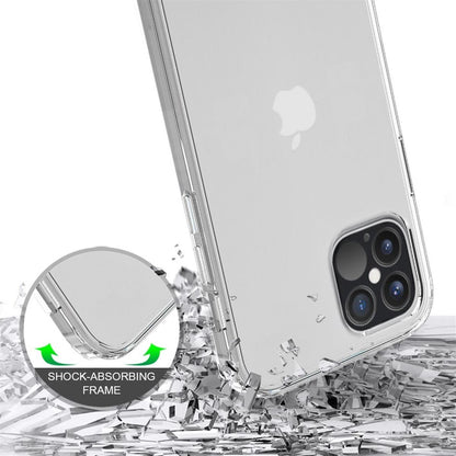 Hülle für Apple iPhone 12 / iPhone 12 Pro Handyhülle Hybrid Case Bumper Klar